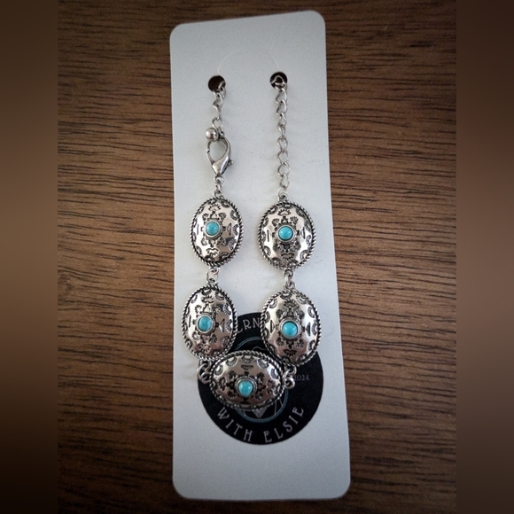Silver and Turquoise Bracelet - Picture 1 of 4